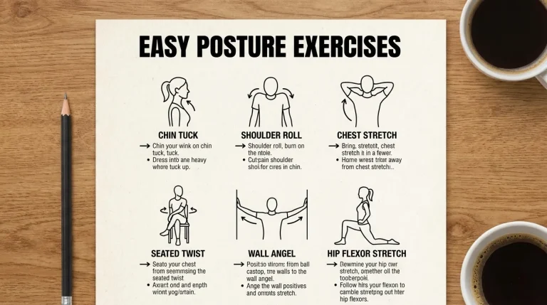 Easy Printable Posture Exercises for Better Alignment and Flexibility Easy Printable Posture Exercises